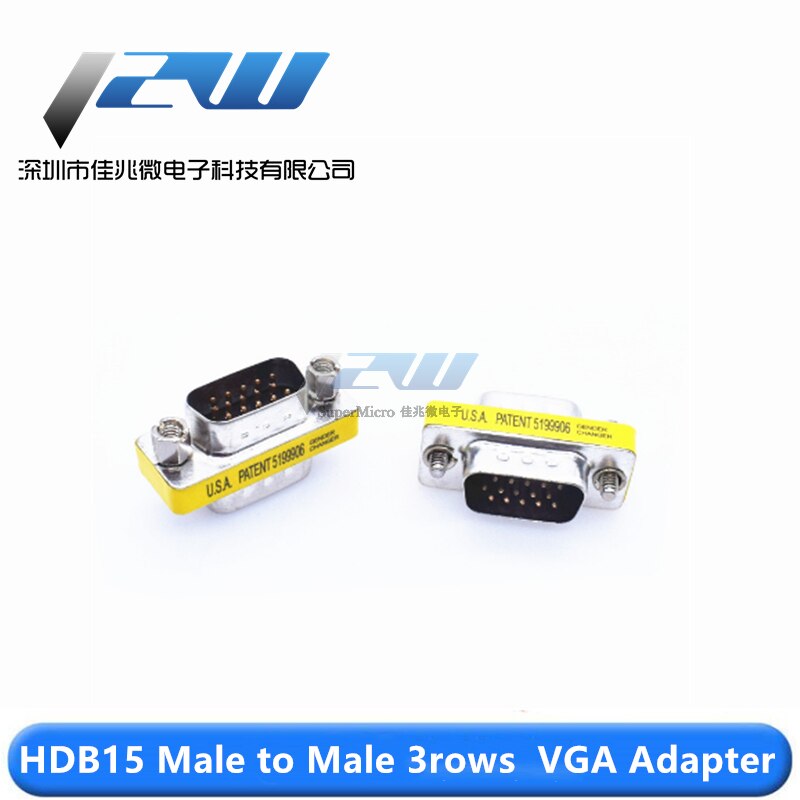 DB9/15/25-pin serial male and female converter adapter RS232 male to male to female to female COM port: HDB15 Man to Man