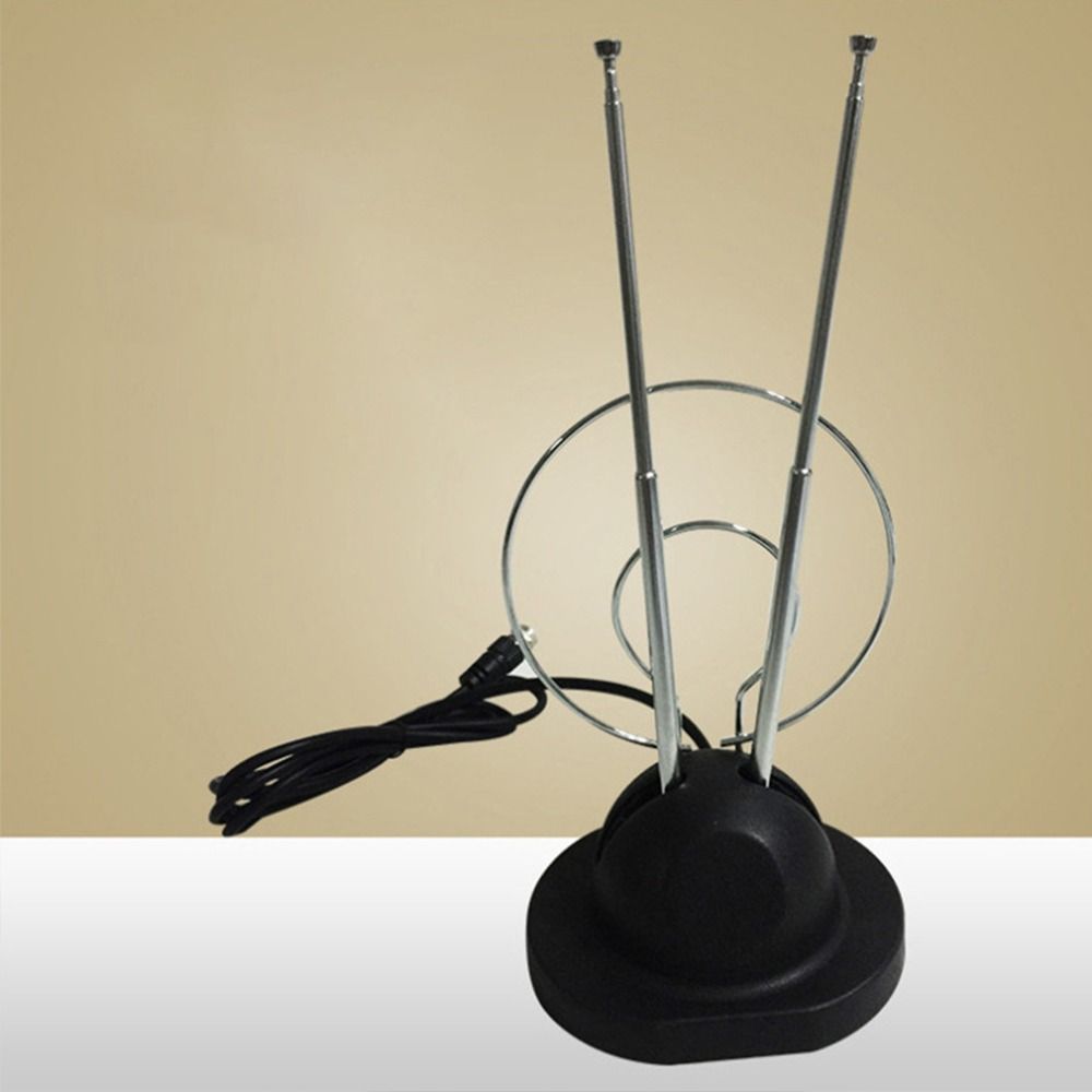 1 Pcs Home Receiver HD HDTV UHF VHF Stable Indoor Aerial Universal Digital TV Antenna Amplified Signal Booster Freeview Portable