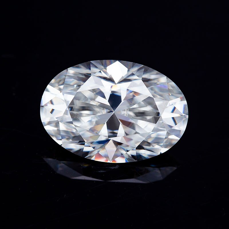 Witte kleur oval cut 4x6mm moissanite diamant edelstenen voor sieraden maken