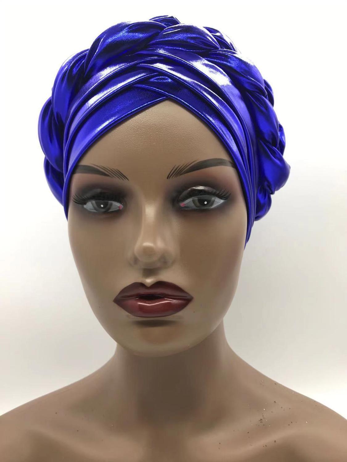 latest aso oke auto gele headtie Already Handmade african Cap Nigerian Wedding Gele women braid turbans Ladies head wraps