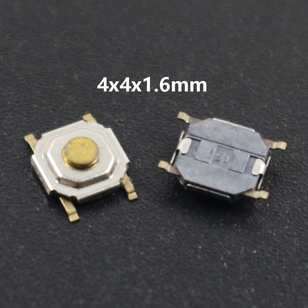 10Pcs/Lot Micro Tactile Push Button Touch Tact Waterproof Switch Kit 4x4/5x5/4.5x4.5 SMT Touch Switch 4 Pin LCD Monitor Repair: Dark Grey