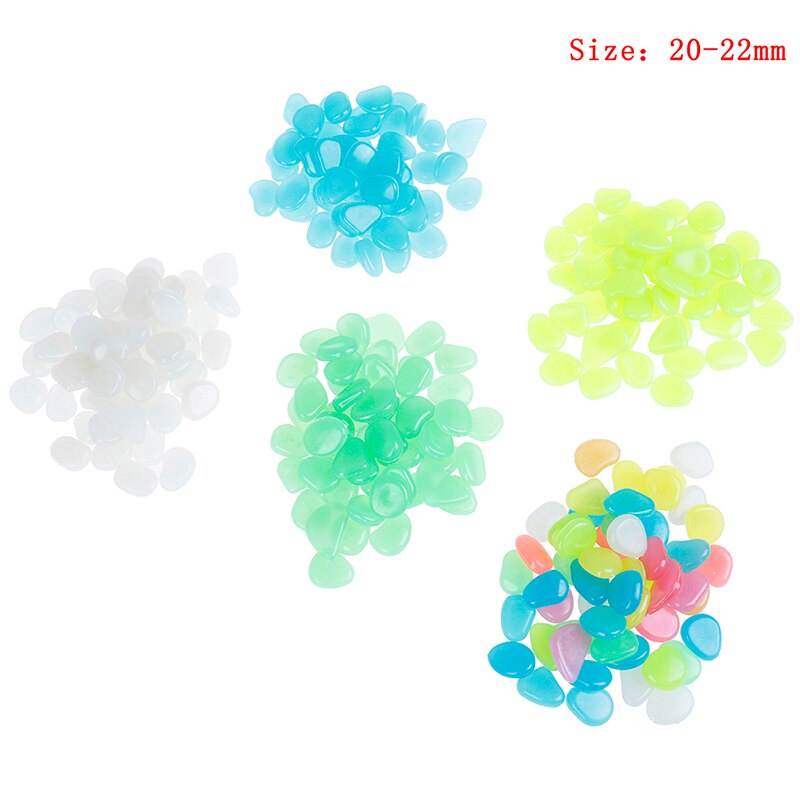 50Pcs Glow Stones Rocks for Walkways Glow in the Dark Garden Pebbles Garden Path Patio Lawn Garden Yard Decor Luminous stones