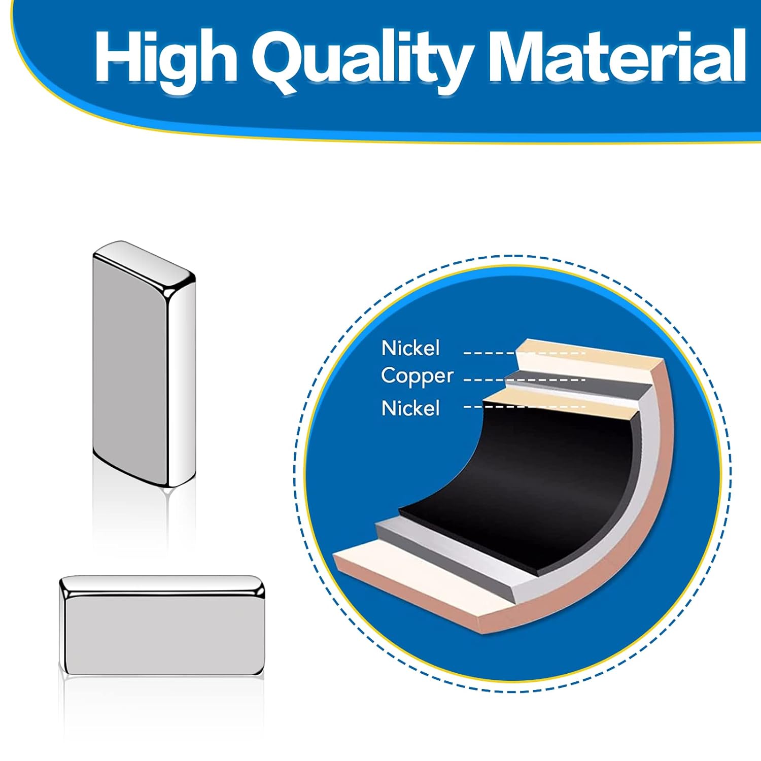 20-100 Stuks Super Sterke Neodymium Imanes 10/15/20mm X 5/10mm X 3mm N35 NdFeB Blok Imanes Vierkante Magneten Koelkast Stickers