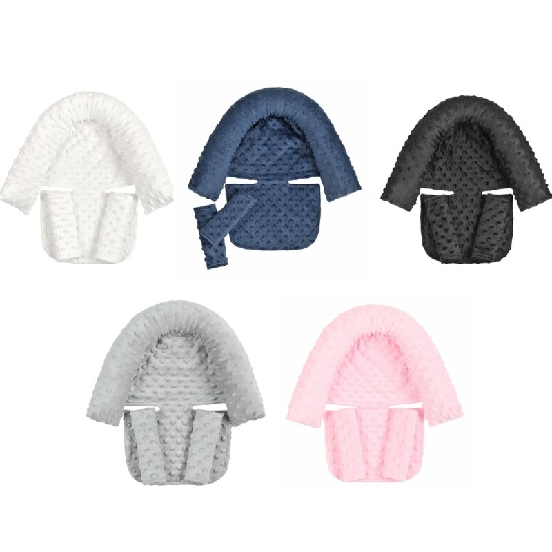 B2EB poggiatesta per bambini e coprisedile per seggiolino auto supportano comodamente la testa del bambino per neonati bambini neonati facile da smontare