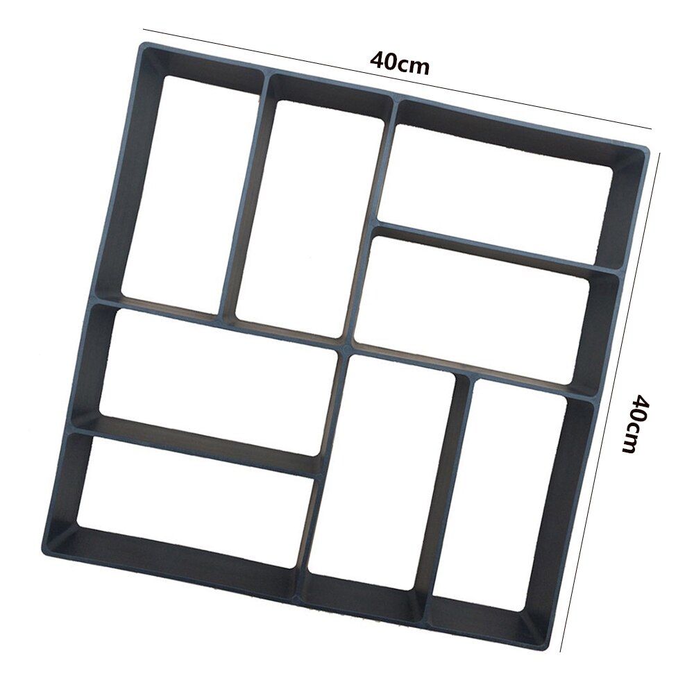 Garden Path Cement Mold DIY Walk Pavement Concrete Mold For Brick Road Reusable Concrete Brick Molds: b