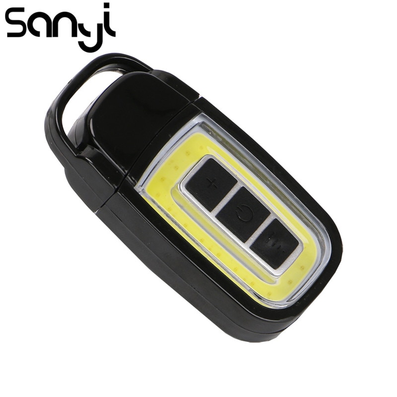 SANI Mini USB Oplaadbare COB LED Zaklamp Zaklamp Pocket Handige licht Draagbare Camping Lanterna ingebouwde oplaadbare batterij
