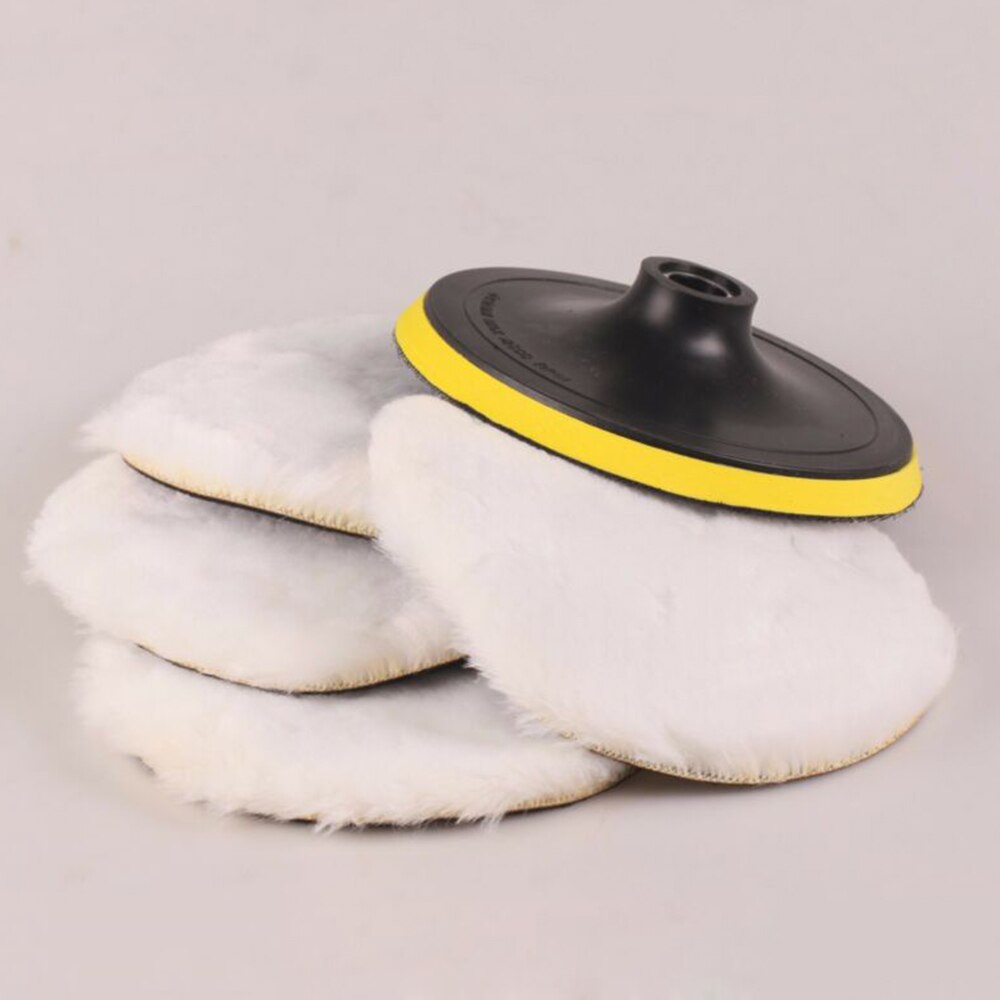 Marble Polishing Pads Car White Wool Waxing Polisher 8500 RPM Detailing