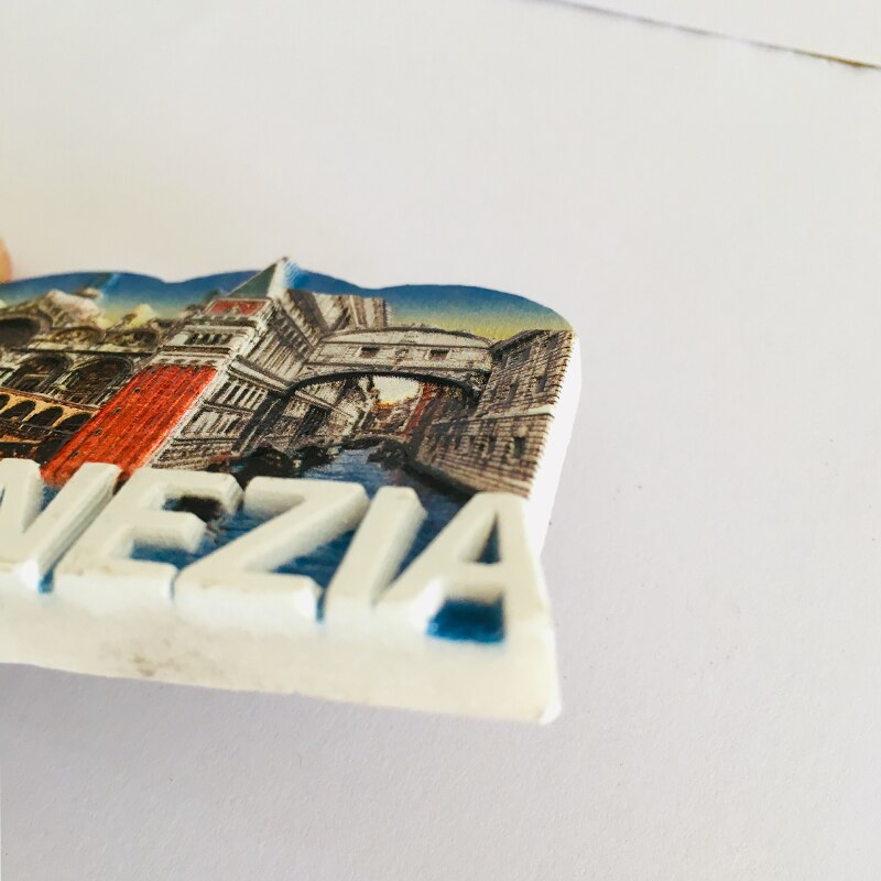 Harpiks italien lande køleskab magneter venezia turisme souvenirs magneter til køleskabe hjem indretning venedig besked klistermærke