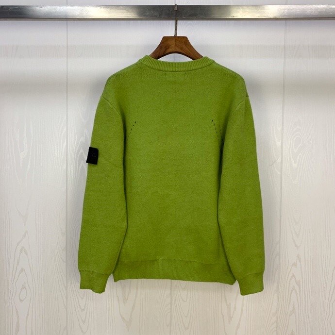 Efterår skygge projekt strik sweater mænd kvinder kompas badge rund hals trøjer mænd