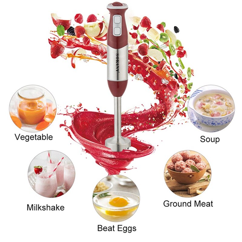 Sokany Hand-Blender Stick Hand Onderdompeling Blender 700 Watt 2 Touch-Speed Onderdompeling Multifunctionele Staafmixer eu Plug