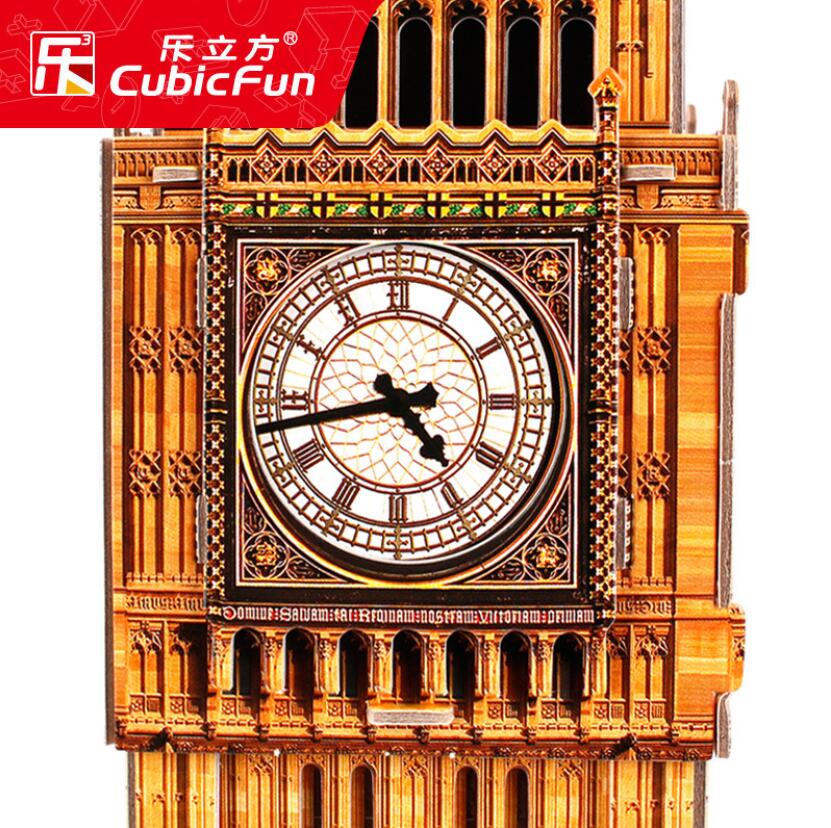 51.7 Cm Big Ben Tower Cardboard Assembly Model Miniature Micro Landscape DIY Building Miniature 3D Puzzle Toys Building Toys