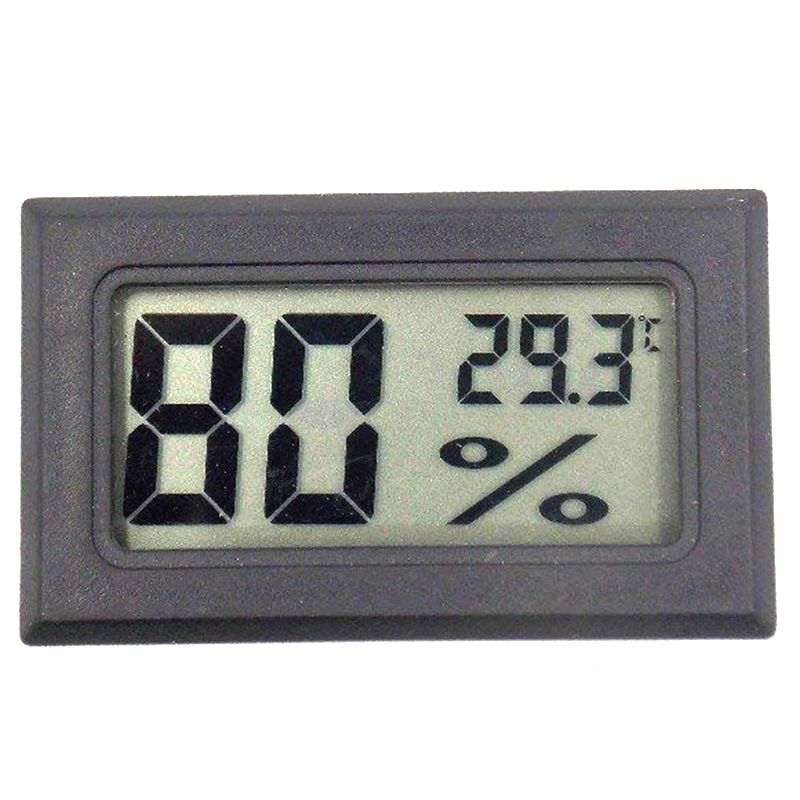 Fy -11 mini digital lcd-miljø diy termometer hygrometer indlejret temperatur og fugtighedsmåler i værelset