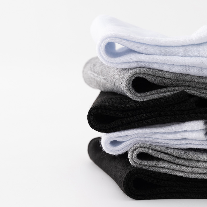10 pares de meias masculinas respiráveis e confortáveis, meias casuais de escritório para tênis, meias de trabalho para todas as estações
