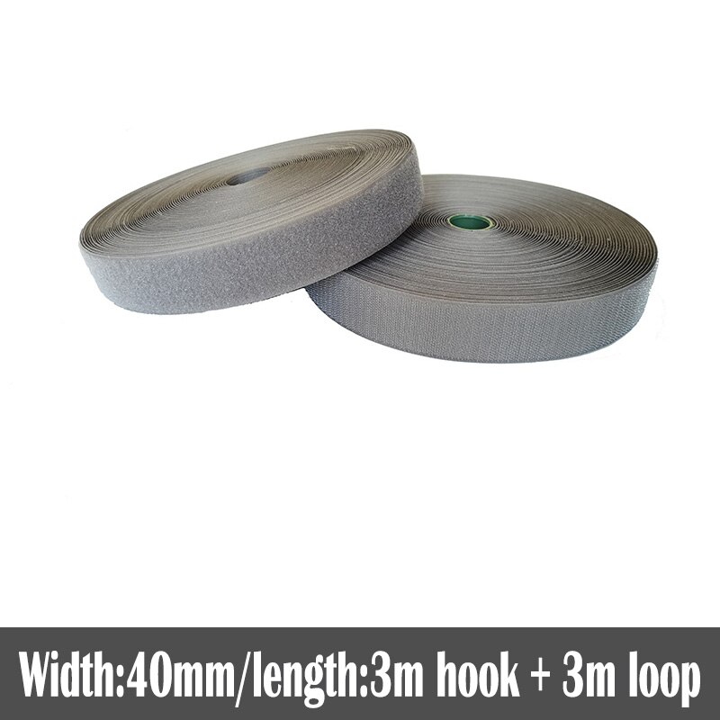 40mm Width no adhesive fastener tape stick clothing tape sewing accessories hook loop sticker strip strap stick 3 meters: Color 15
