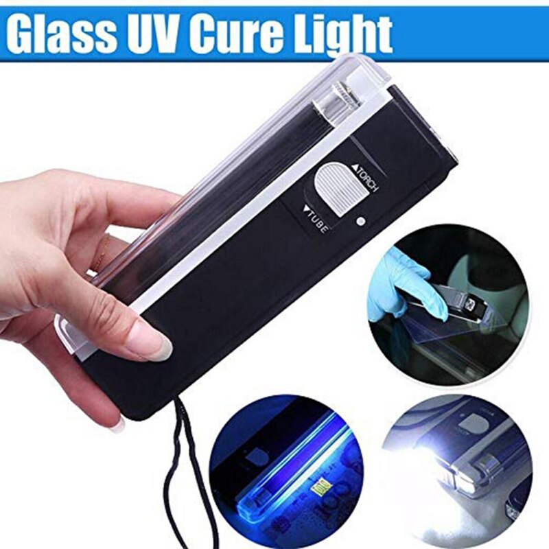 Auto Venster Hars Genezen Uv Lamp Auto Glas Ultraviolet Uv Cure Licht Verlichting Voorruit Vervangbare Reparatie Kit