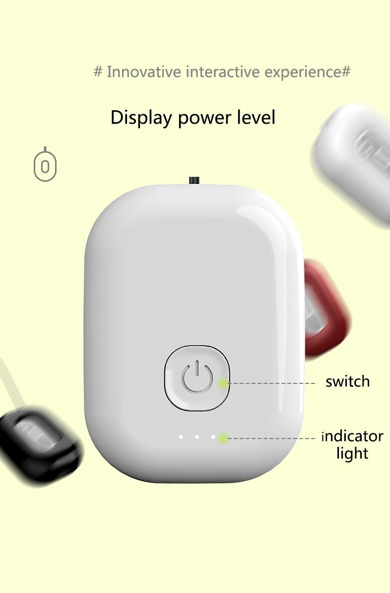 Cornmi Wearable Necklace Air Purifier Mini Portable Negative Ion Generator Low Noise Low Noise Adults Kids For Car Air Purifier