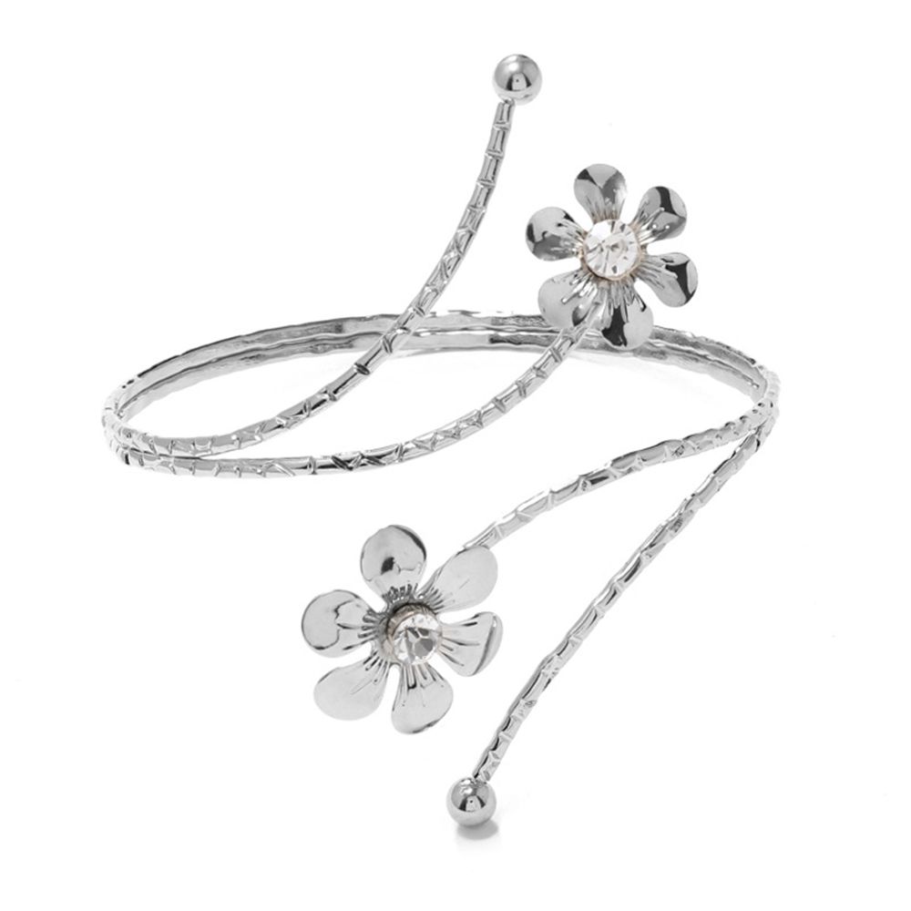 Bohemian Butterfly Leaf Charm Upper Bracelet Arm Chain Metal Hollow Out Geometric Pattern Retro Arm Cuff Bangle Body Bracelets: Style 14