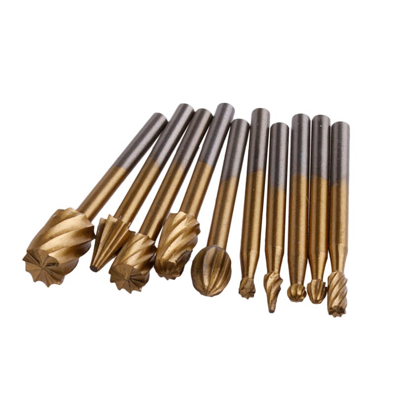 10x Engraving Cutter Woodworking Tools Grinding Electric Rotary File Head