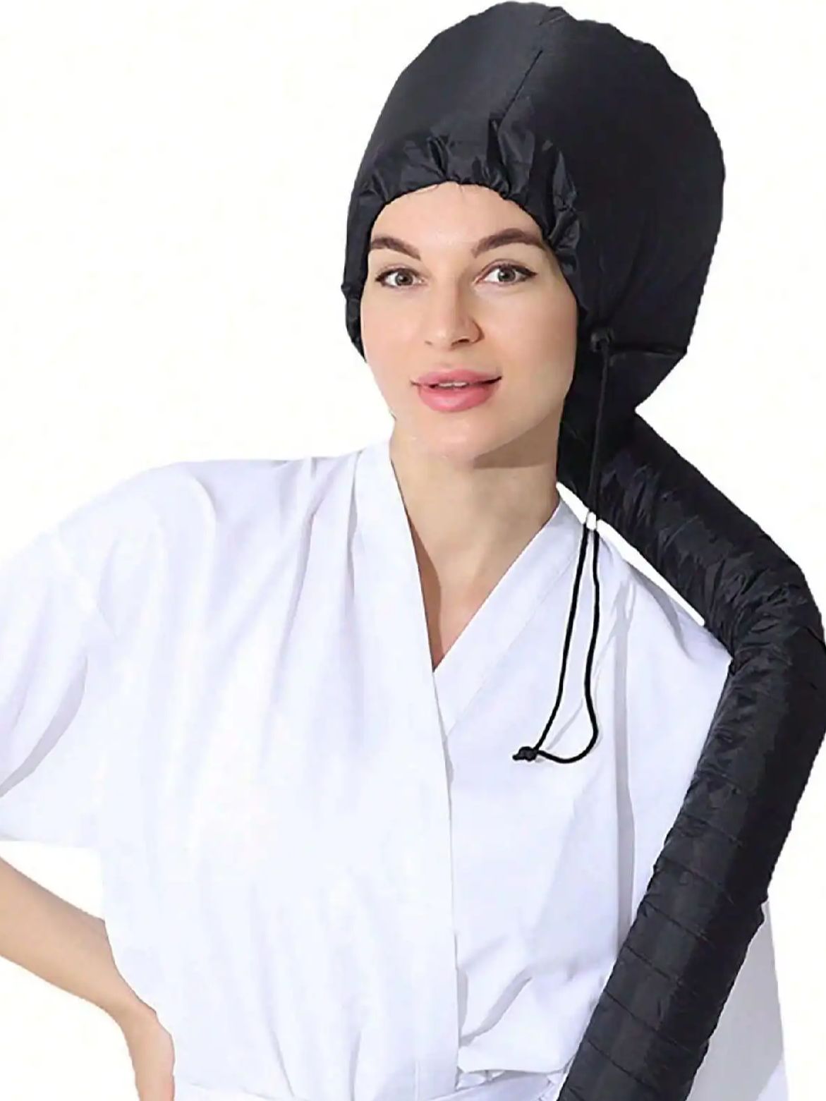 Cuffia per asciugacapelli da 1 pezzo, cuffia per asciugacapelli elettrica, cuffia riscaldante, cuffia per asciugacapelli, cuffia per aria calda, essenziale per uso domestico: nero