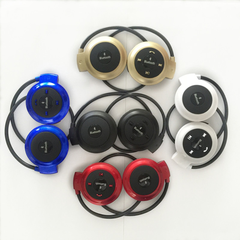 Auriculares deportivos inalámbricos con Bluetooth, reproductor MP3 con Radio FM, estéreo, tarjeta TF, máx. 32GB