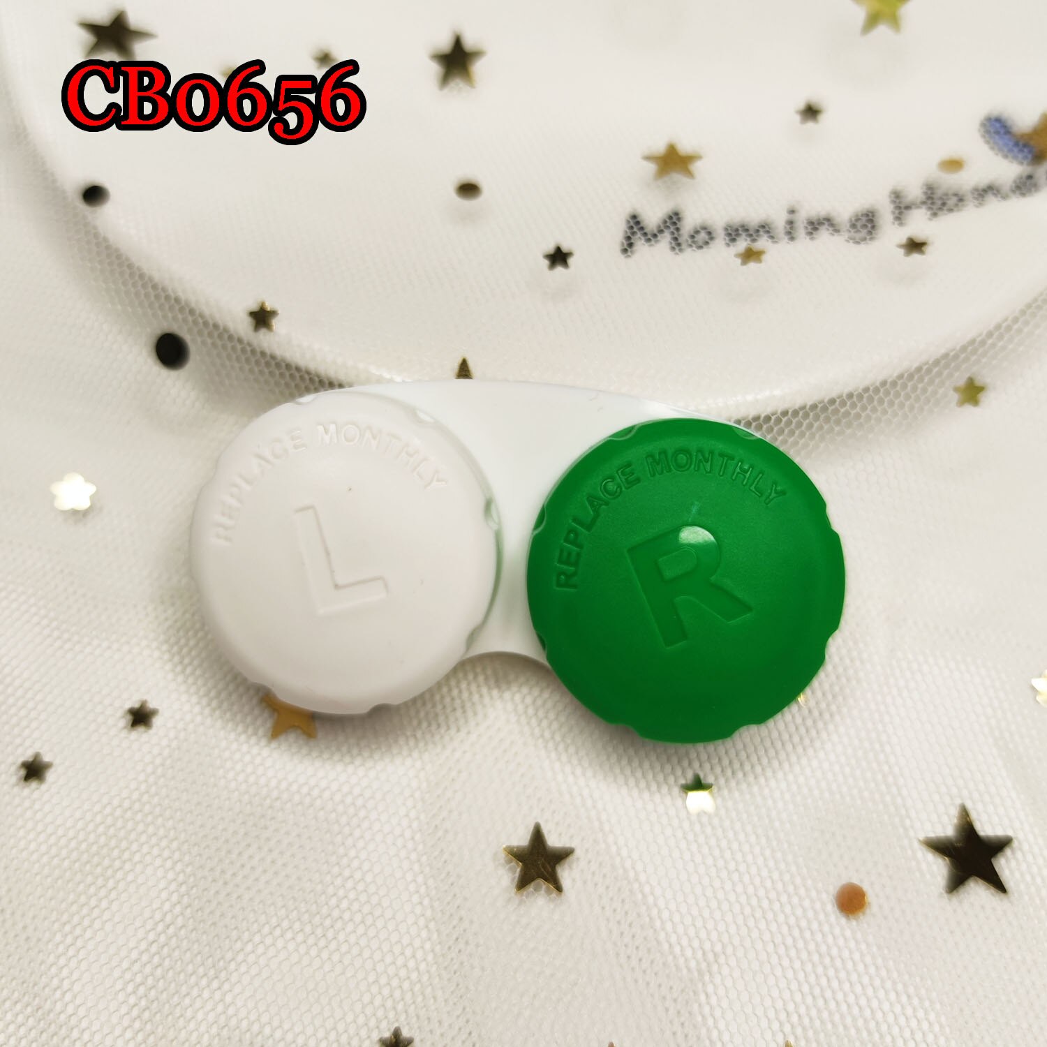 Candy Color Contact Lens Case Pocket Box Convenient Travel Box for Lenses Container CB0656: DARK GREEN