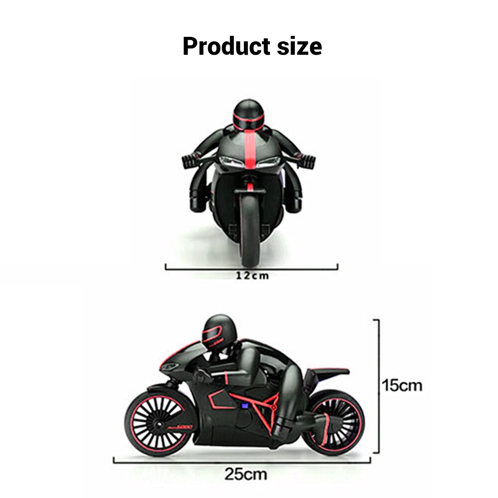 2.4g 4ch trådløs mini fjernbetjening rc højhastighedsdrift motorcykel racermotorcykel model med lette børn robot legetøj til drenge