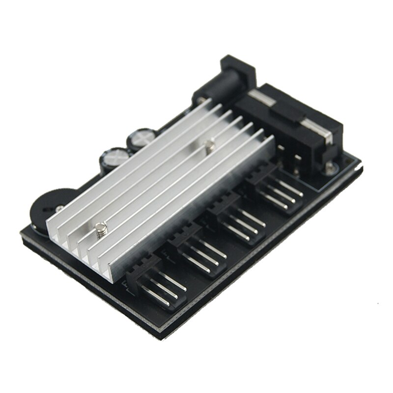 Computer PC Case CPU Cooler 3pin cooling fan speed temperature controller, 3 pin Fan Hub Power Supply Splitter by 4Pin or SATA