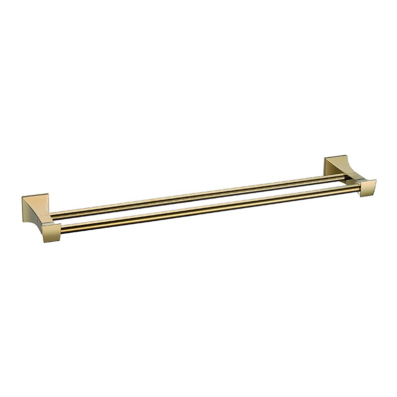 Gold Badezimmer Zubehör einstellen Wc Pinsel Halfter Papier Halfter Zauberstab Montiert Handtuch Riegel Gestell Seife Tasse Halfter Schlecht Hardware-: doppelt Handtuch Bar