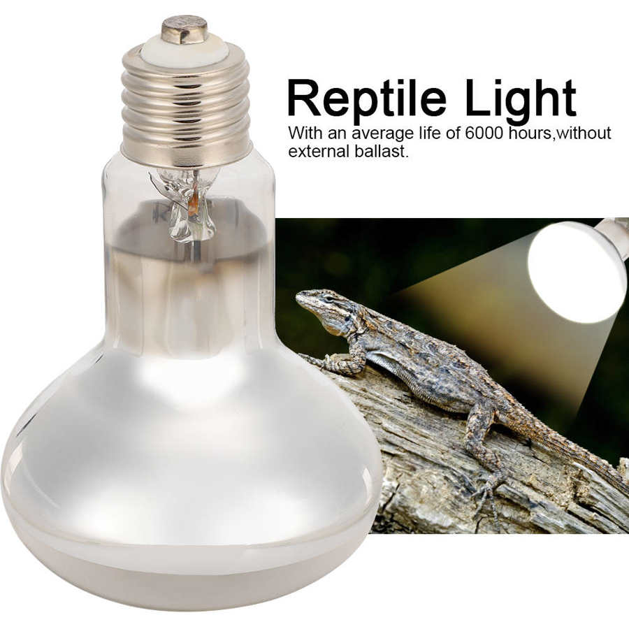 Reptile Bulb Reptile Heat Basking Lamp Light Ultraviolet UVB Full Spectrum Solar Lamp (220V) Temperature Control Heat Bulb
