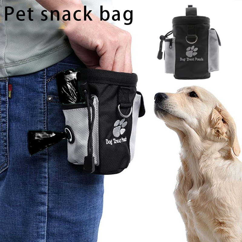 Pet Dog Training Bag Portable Treat Snack Bait Dogs Obedience Agility Outdoor Feed Storage Pouch Food Reward Waist Bags