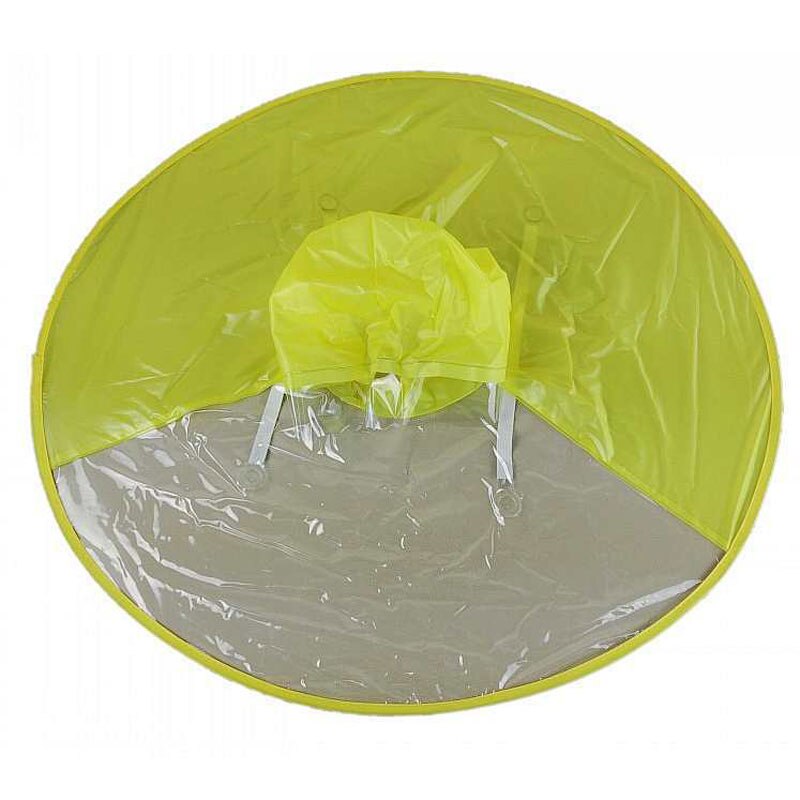 Casquette de randonnée enfants en plastique | Mignon chapeau de pluie, casquette en plastique Transparent pour enfants, couvre-chef imperméable parapluie: Yellow