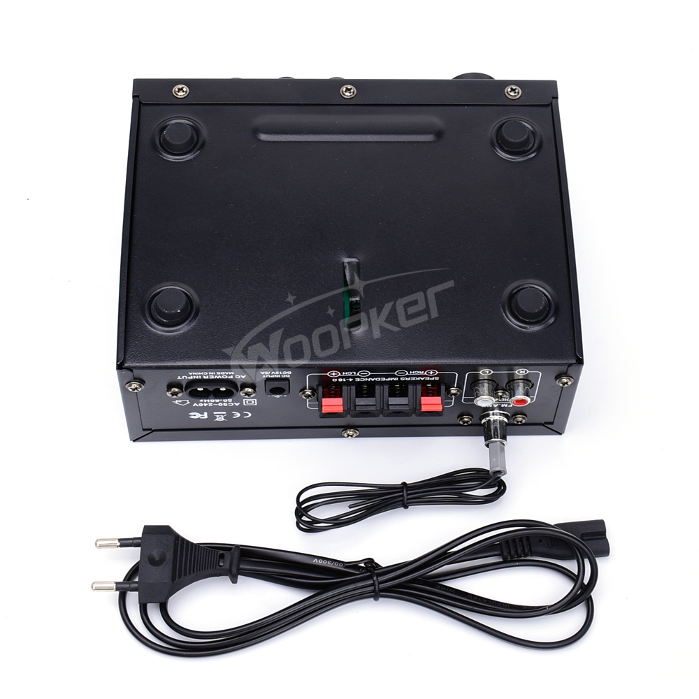 Woopker AK45 Pro Audio Amplifier Max Output 820W Channel 2.0 Bluetooth AMP Karaoke HiFi Digital Stereo Receiver for Home RVs