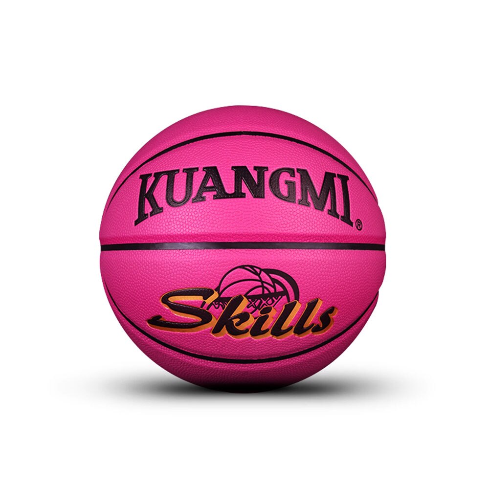 Kuangmi Formato Ufficiale di trasporto 5 Dei Bambini Palla Da Basket Cuoio DELL&#39;UNITÀ di elaborazione di Bambini Che Giocano Gioco indoor e outdoor Palle: Pink
