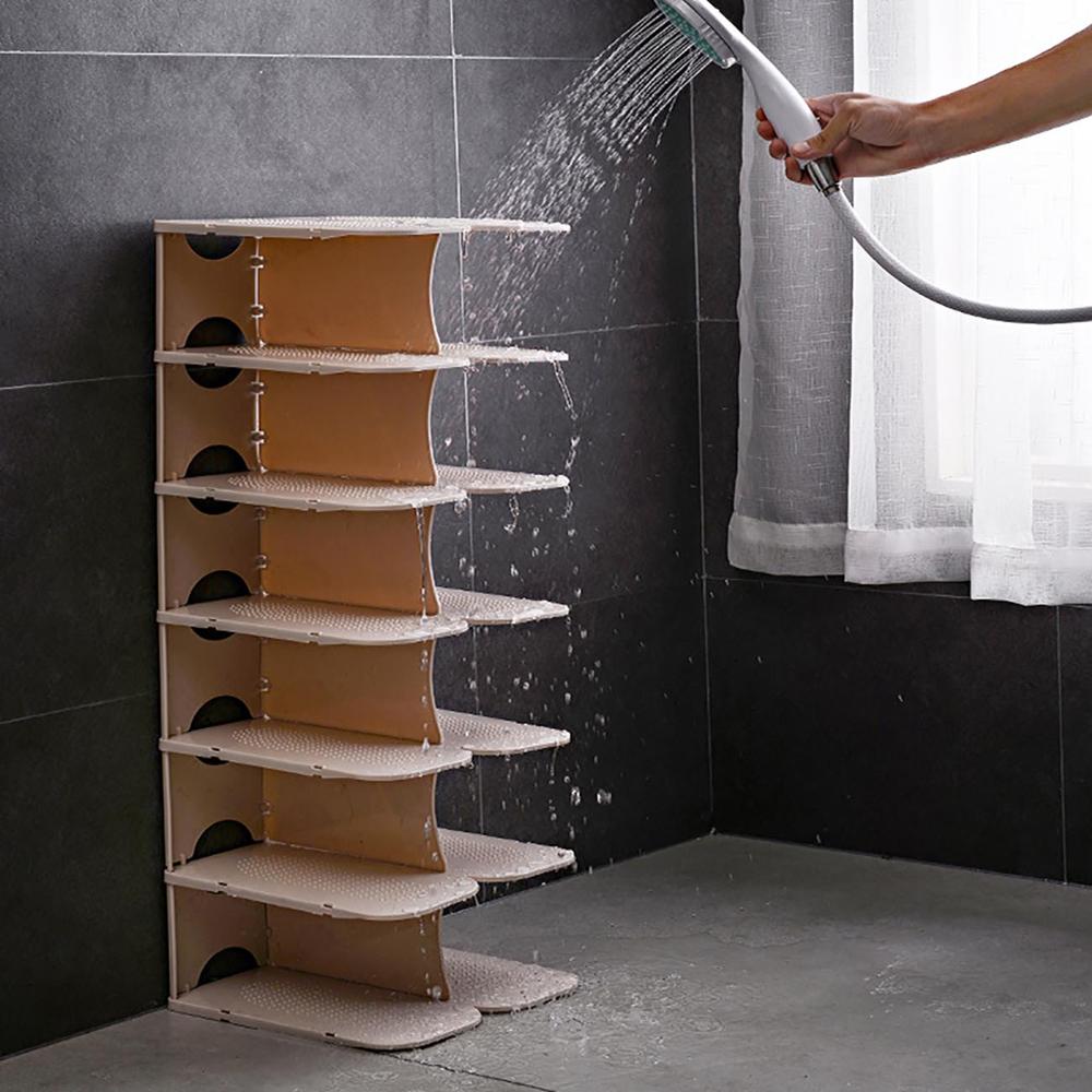 5 Layers Separatable Plastic Shoe Rack Shelf Shoe Organizer Furniture Shoes Storage Cabinets Bedroom Storage Shelf