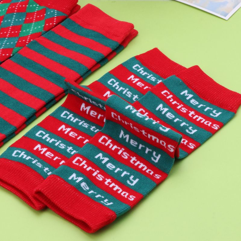 1 par de natal perna aquecedores menina menino menina algodão listra onda ponto leggings 14 cores bebê rastejando meias do bebê