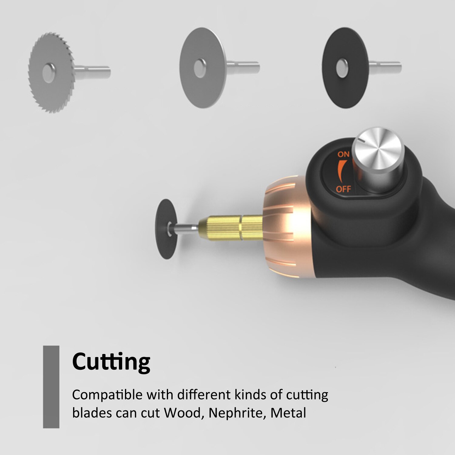 Electric Rotary Engraving Tool 24W Adjustable Speed Polisher with 10pcs Rotary Accessory Kit Grinding Cleaning Tool Kit