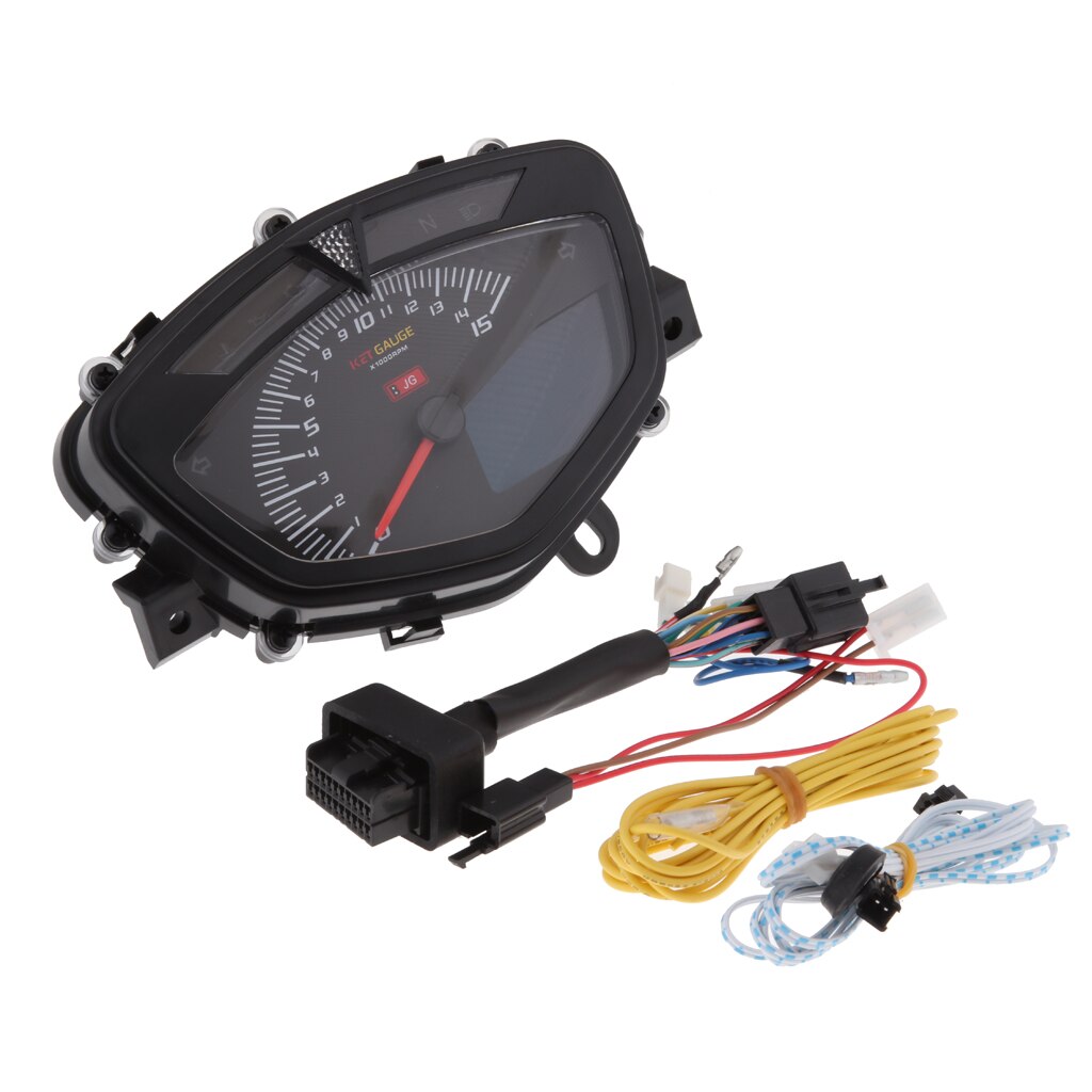 7 Kleur Motorcycle Lcd Digitale Snelheidsmeter Met Dual Range Screen Kilometerstand