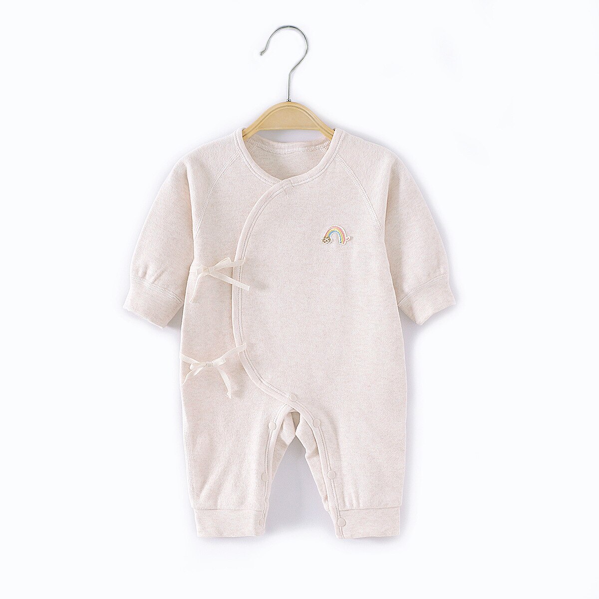 Vier Seizoenen Baby Meisje Romper Airco Kleding 0-18M Pasgeboren Jongen Rompertjes Katoen Lange Mouw jumpsuit Outfit Kleding Voor Kids: Light Brown / 3M