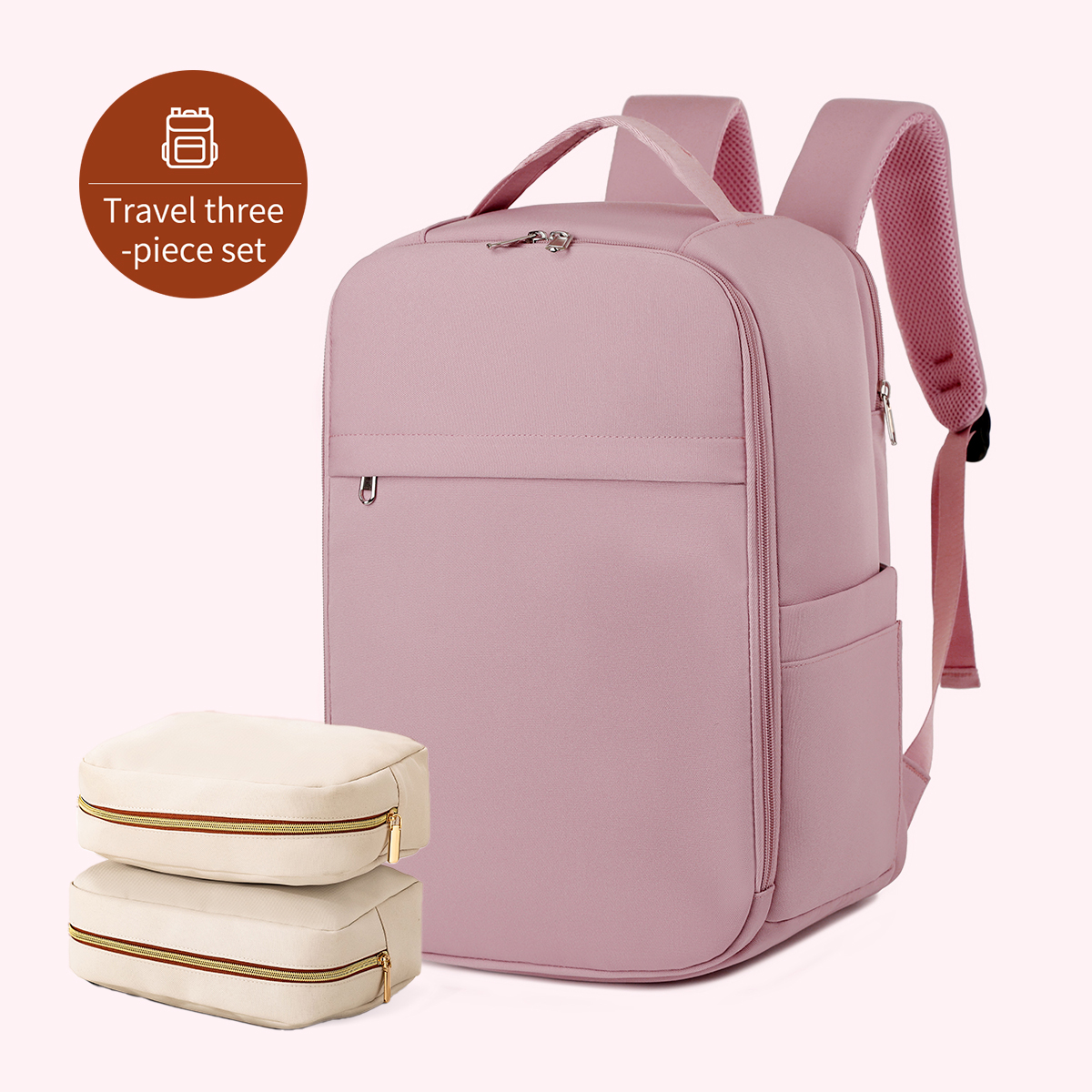 Mochila para mujer 2025, nueva mochila sencilla para ordenador de negocios, bolsa de viaje de gran capacidad para exteriores, bolso escolar para estudiantes para niños: Gris oscuro