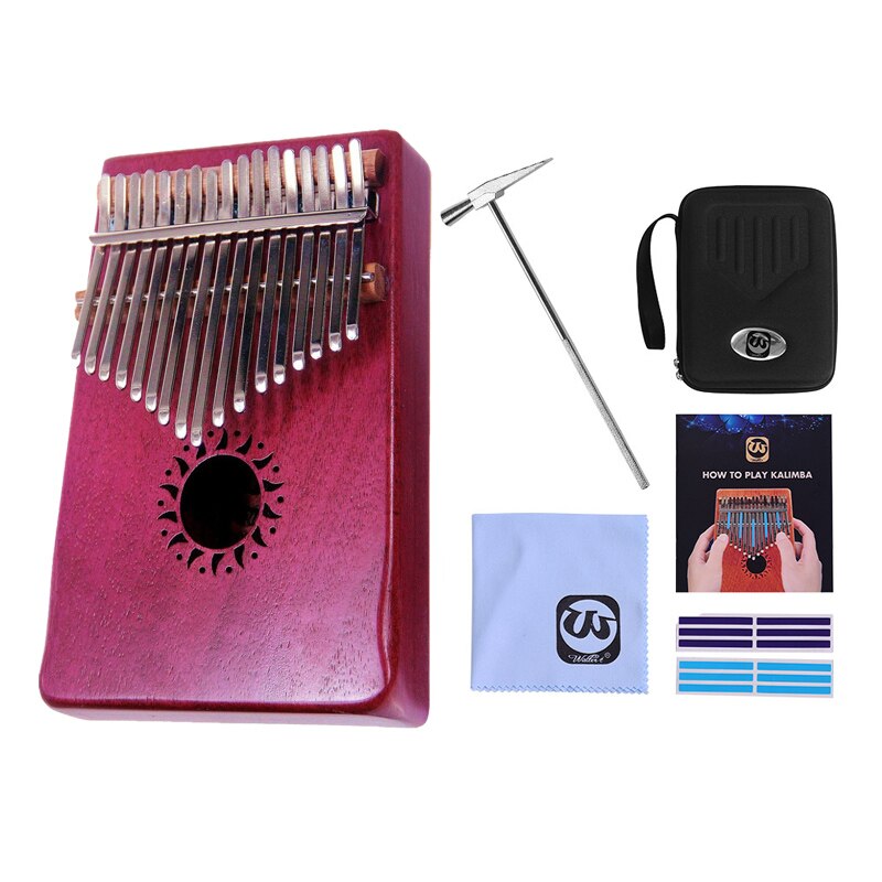 Potter – sac de support pour clavier, Piano de poche, 17 touches, Kalimba Mbira Sanza, Instrument de musique en bois