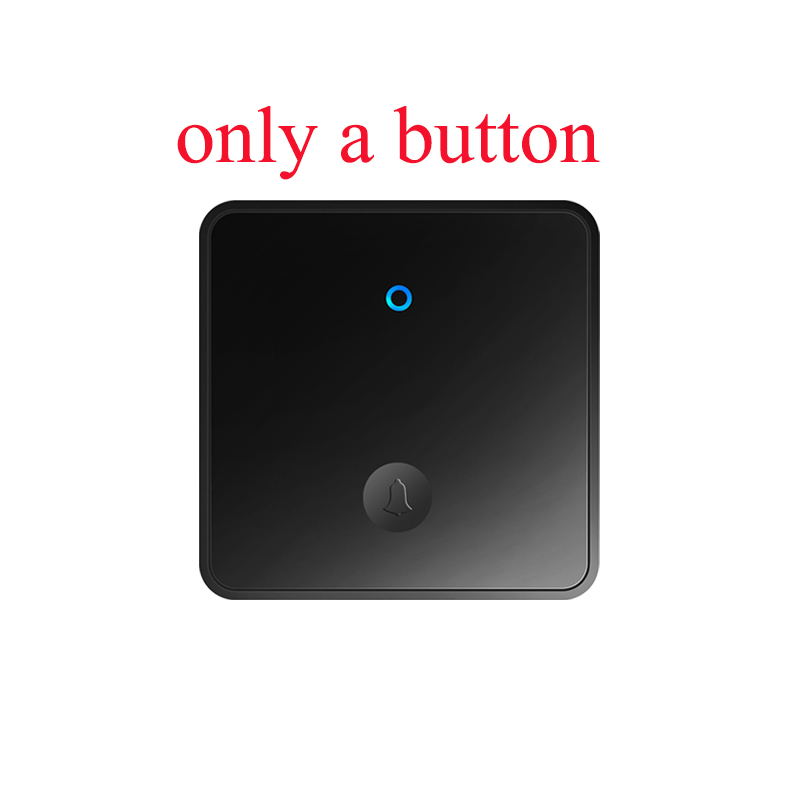 CACAZI Self-powered Wireless Doorbell Waterproof Battery-Free Button Intelligent Door Bell Sets Home Welcome Outdoor EU US UK: Yellow / UK
