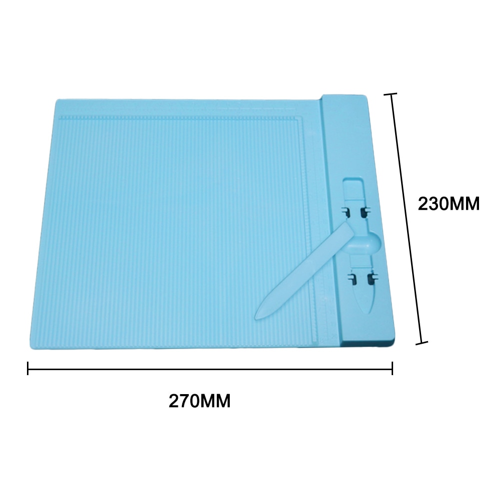 270x230mm Plastic Scoring Board Paper Card Cuting Board Craft DIY Tool with Measuring Grid 669