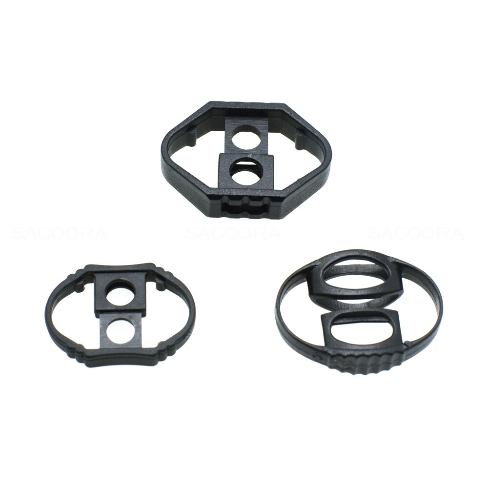 Beam rope clamp Cord Slider Drawstring Plastic Rope Clamp Cord Lock Symmetrical Stopper Black Spring buckle