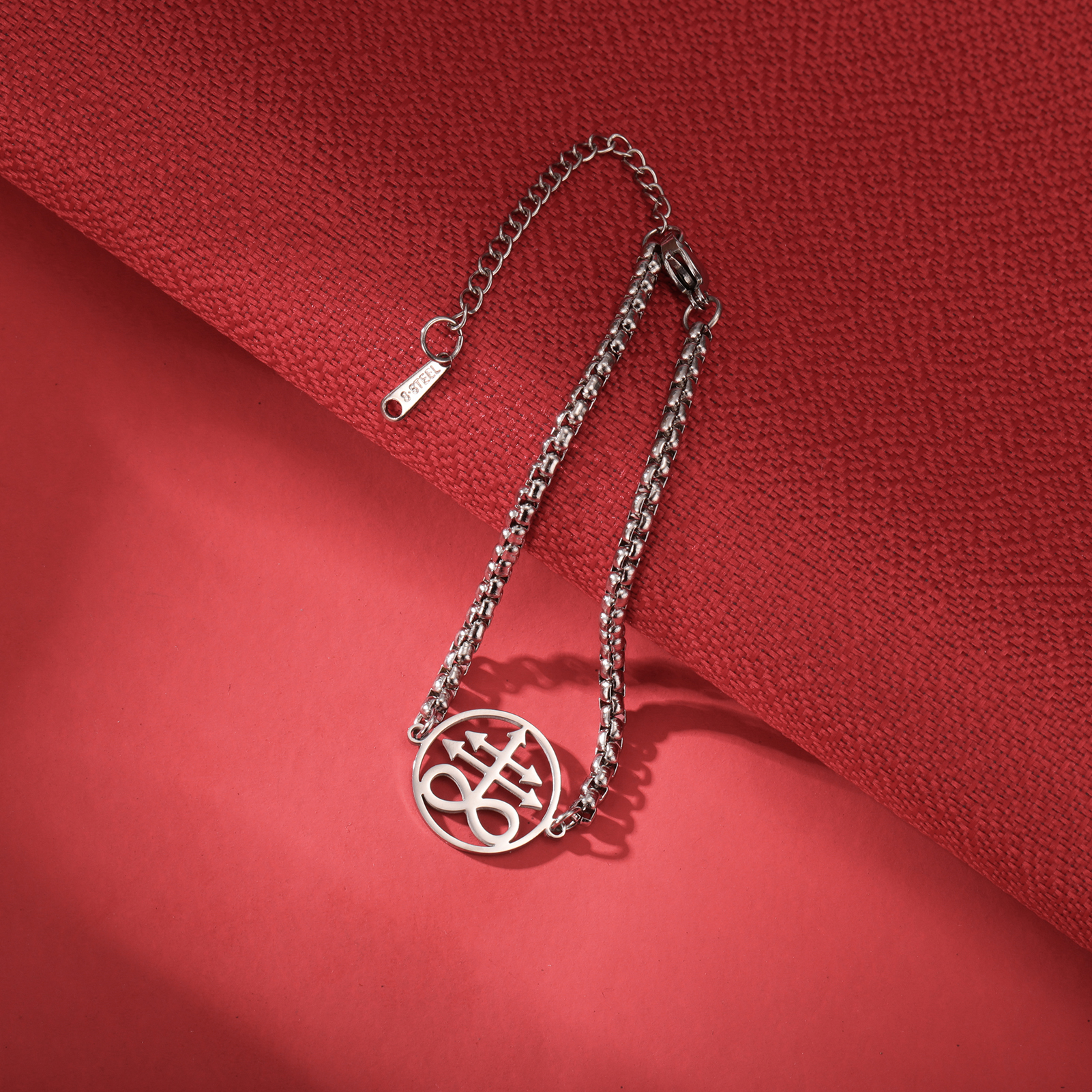 LIKGREAT Satanic Leviathan Kruis Signet Armband Vintage Demon Devil ketting Armband voor Mannen Talisman Amulet Sieraden