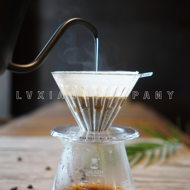 Timemore Cone Filter Papierloze Giet Over Koffiezetapparaat Koffie Druppelaar Herbruikbare Drip Cone Koffie Filter