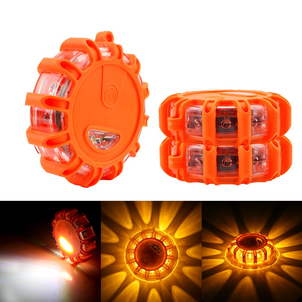 Universal Round Warning Beacon Safety Barricade Light Warning Lamp LED Emergency car Lights Emergency Strobe Flashing Lights