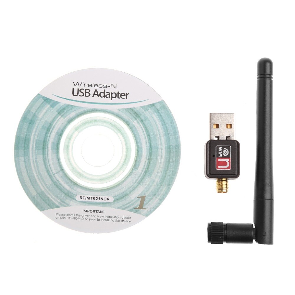 150 mbps mini usb 2.0 nätverk lan-kort wifi trådlös adapter med antenn 802.11n/ g/b