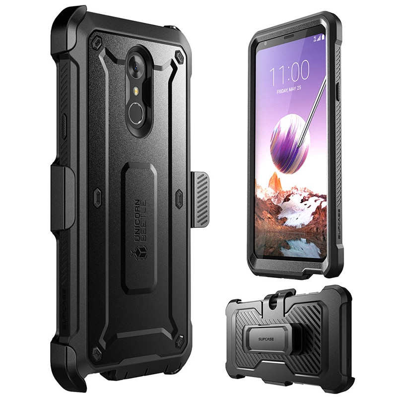 SUPCASE For LG Stylo 4 Case For LG Q Stylus / Stylus 4 UB Pro Full-Body Rugged Holster Clip Cover with Built-in Screen Protector