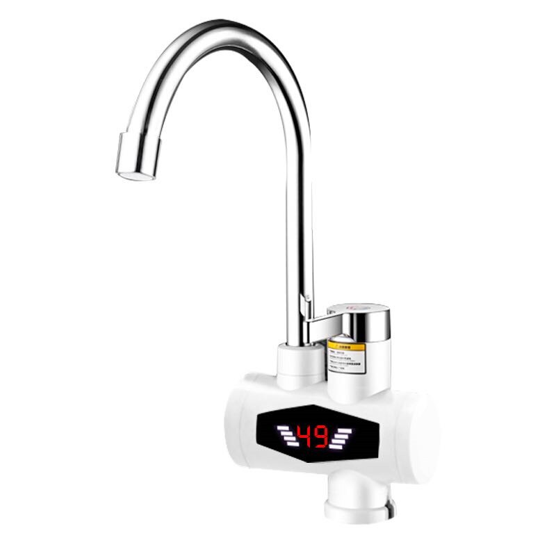 Rx -015-6x,3000w instant 360 ° draaibare elektrische kraan warmwaterboiler roestvrij staal onder instroom led display: Recept -015-9x