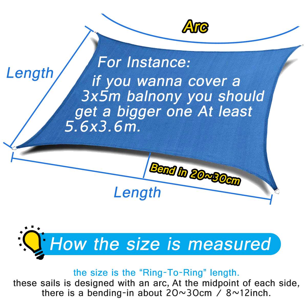 2.5x3 14 color Sun Shade Sail Outdoor Patio Lawn Pool Rectangle Cover Block Canopy Swimming Pool Cover Sunscreen Tent Waterproof